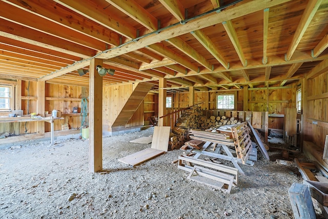 miscellaneous room featuring plenty of natural light