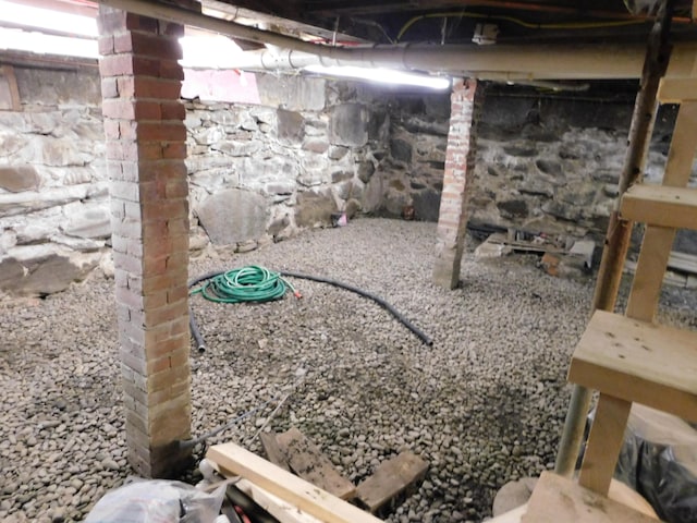 view of basement