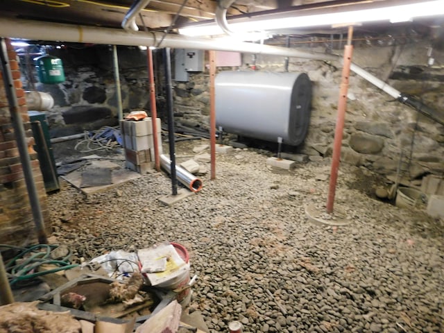 view of basement