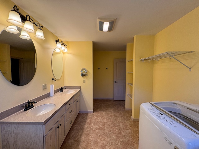 bathroom with vanity