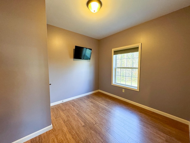 empty room featuring light hardwood / wood-style flooring