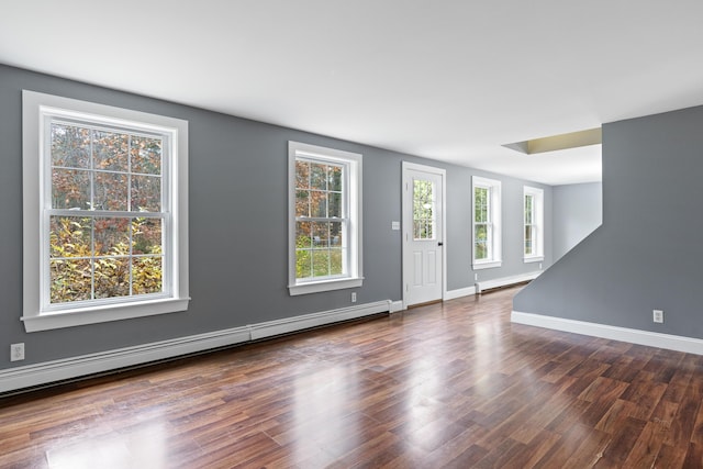 610 W Neck Rd, Nobleboro, ME 04555 - foyer with a baseboard radiator and wood finished floors