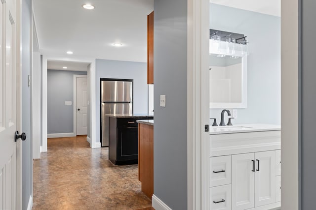 bathroom with vanity