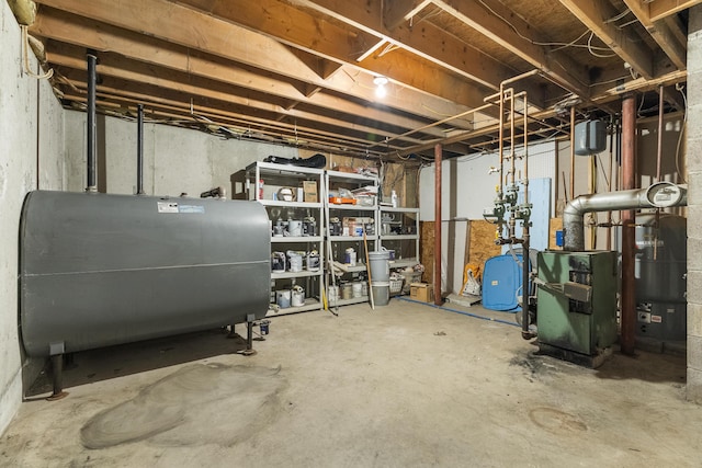 610 W Neck Rd, Nobleboro, ME 04555 - unfinished below grade area featuring heating fuel