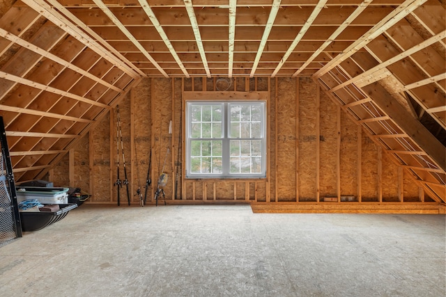 view of attic