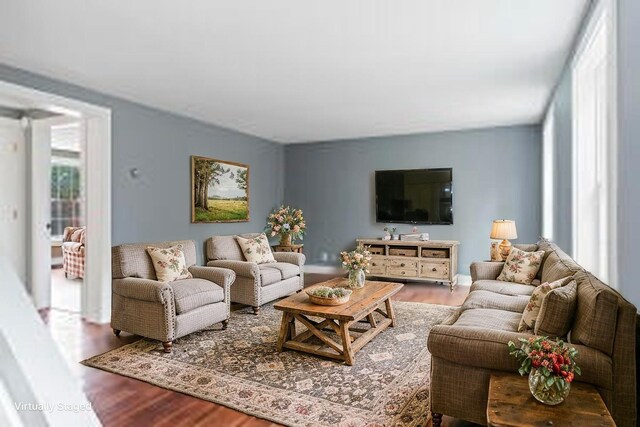 610 W Neck Rd, Nobleboro, ME 04555 - living room with wood finished floors