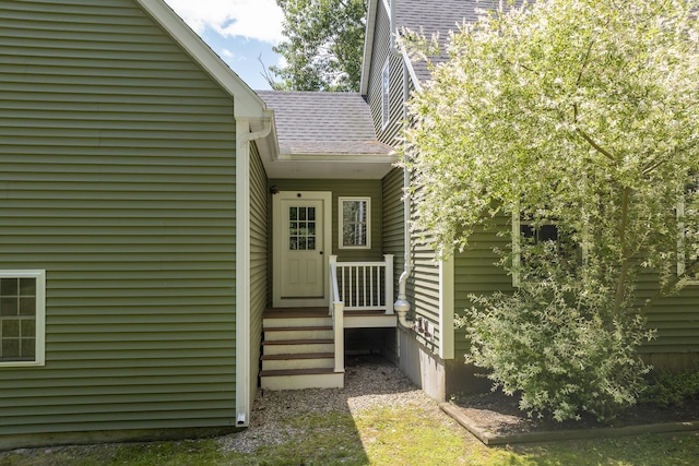 610 W Neck Rd, Nobleboro, ME 04555 - entrance to property featuring roof with shingles
