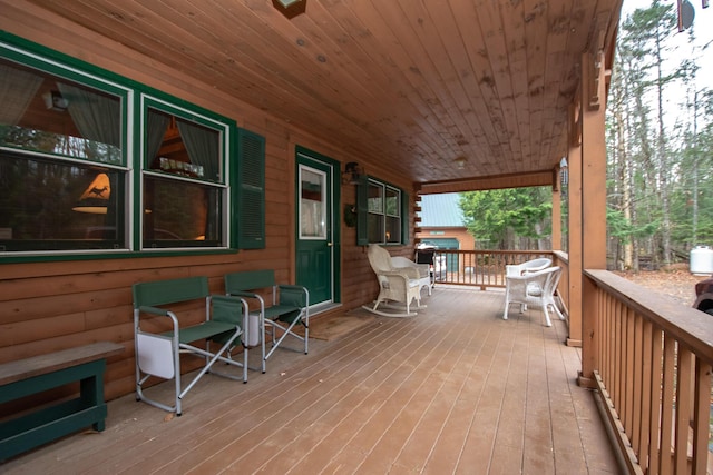 865 Barnard Rd, Williamsburg Twp, ME 04414 - view of wooden porch