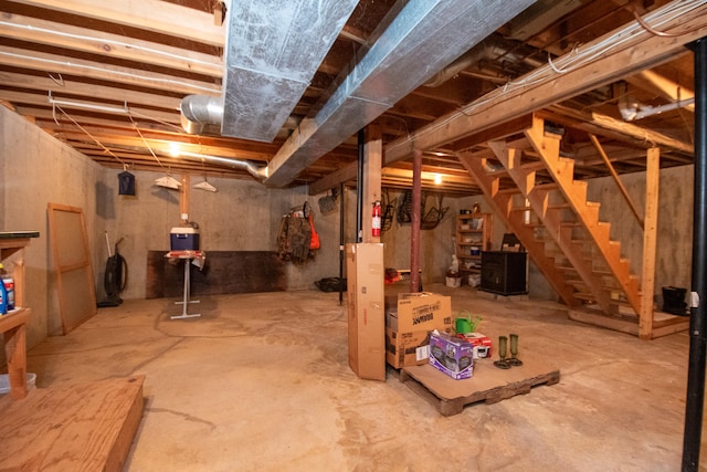 view of basement