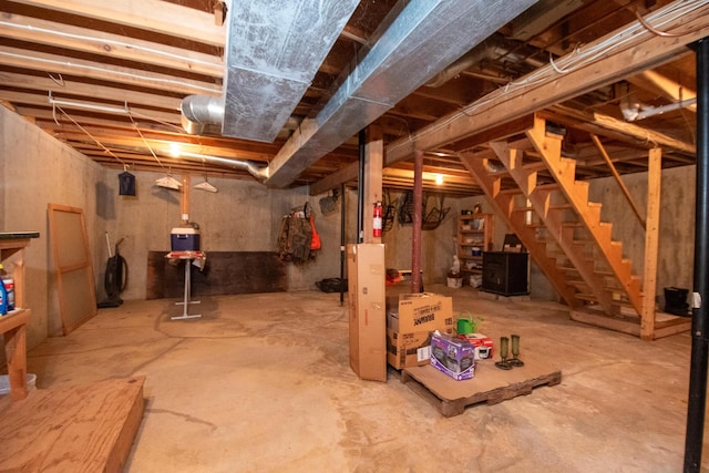865 Barnard Rd, Williamsburg Twp, ME 04414 - view of unfinished basement