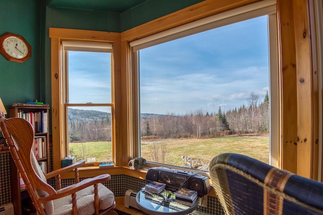 sunroom with a healthy amount of sunlight