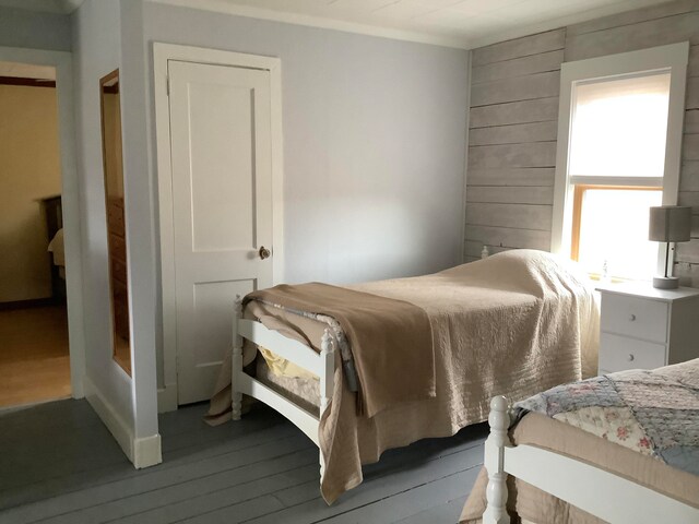 bedroom featuring hardwood / wood-style flooring