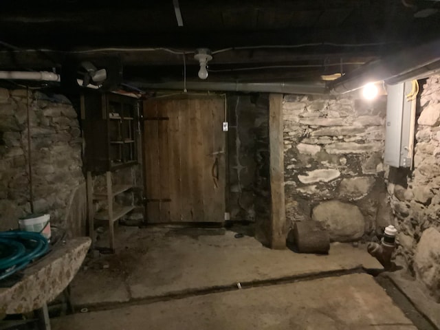 view of basement