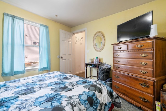 bedroom featuring carpet flooring