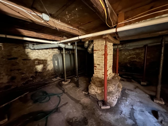 view of basement