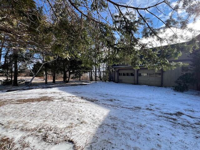 view of snowy yard