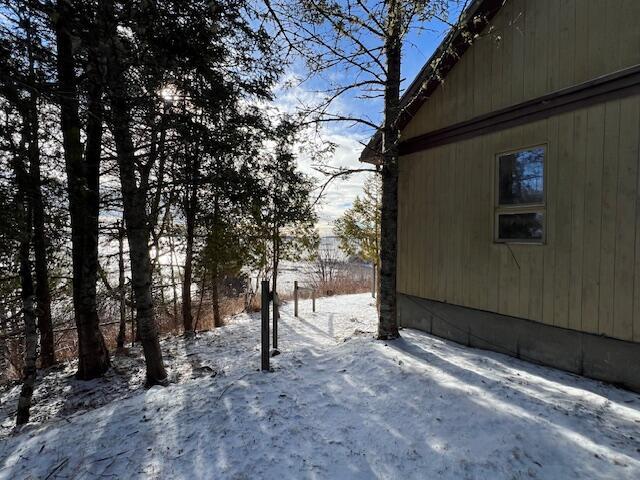 view of snowy yard