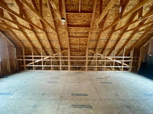 view of attic