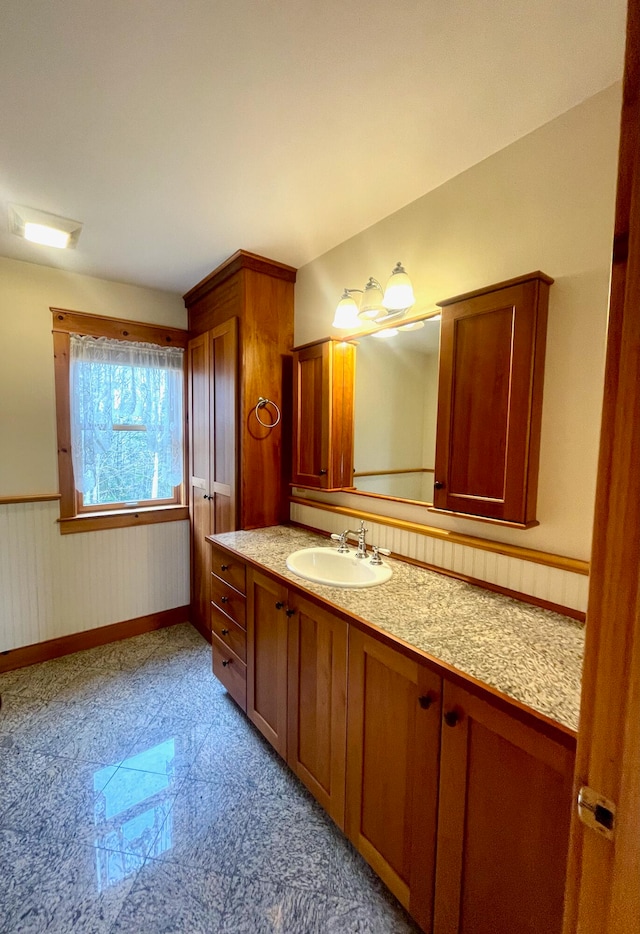 bathroom featuring vanity