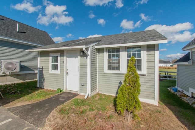 exterior space with ac unit