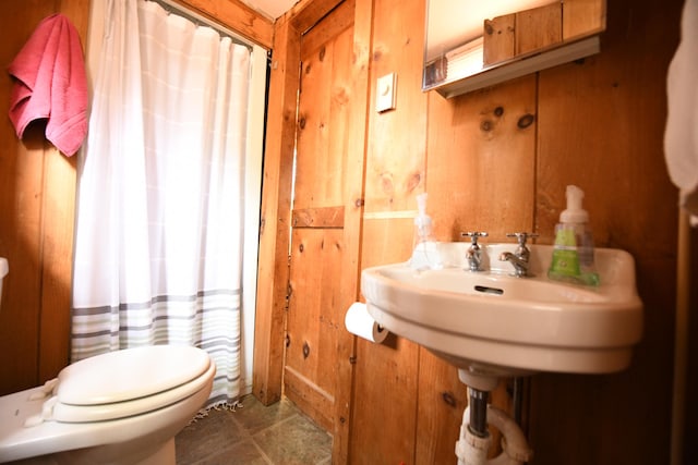 55 Lakeshore Dr, Casco, ME 04015 - bathroom featuring toilet and tile patterned flooring