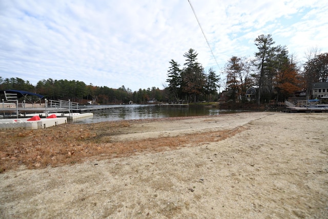 55 Lakeshore Dr, Casco, ME 04015 - view of yard featuring a water view