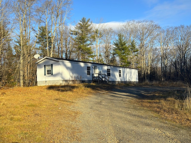 view of manufactured / mobile home