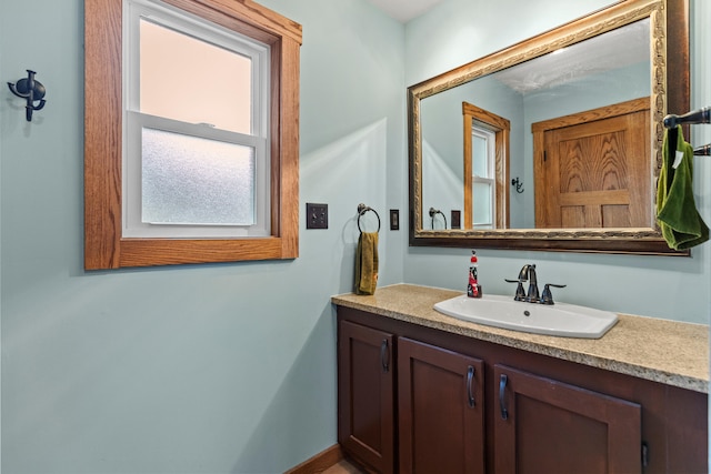 bathroom featuring vanity