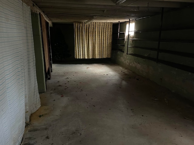 view of basement