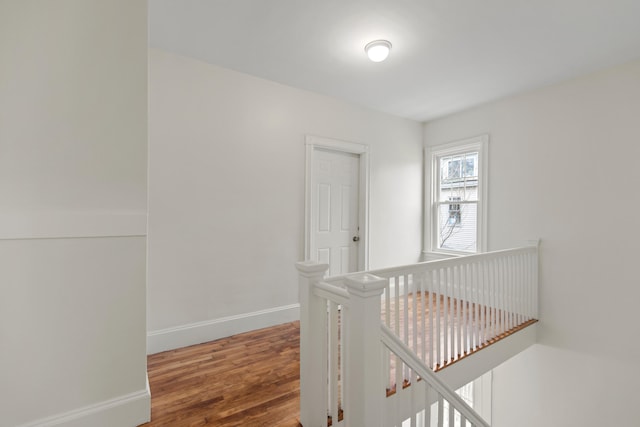 hall featuring hardwood / wood-style floors