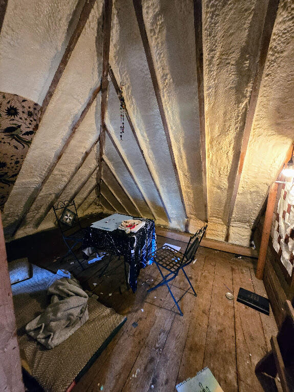 view of attic