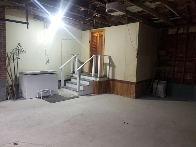 view of basement