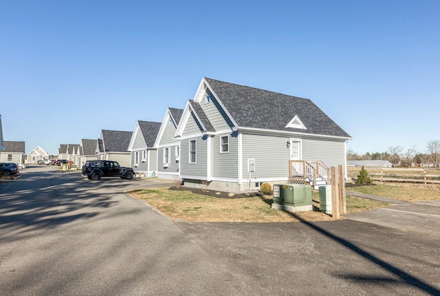 view of side of property