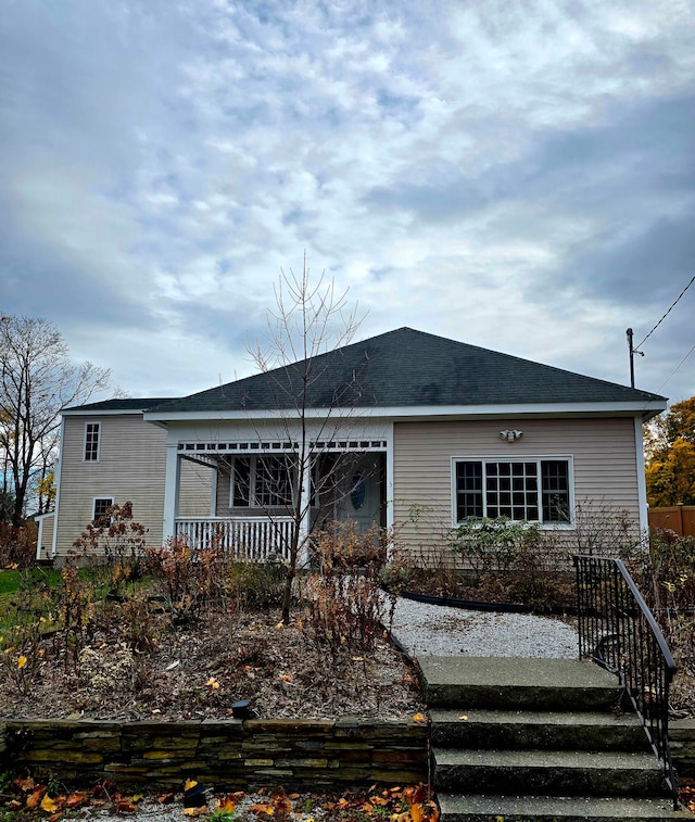 view of rear view of property