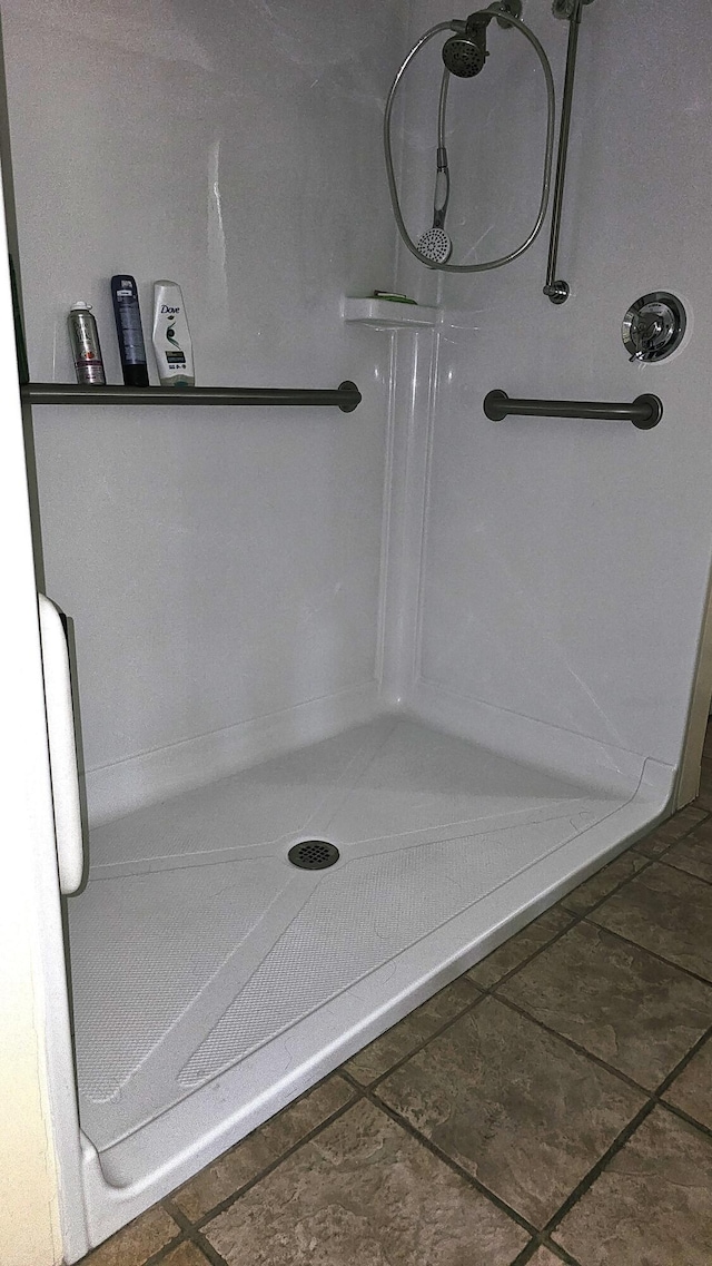 bathroom with walk in shower