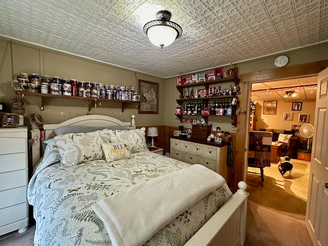 bedroom with carpet flooring