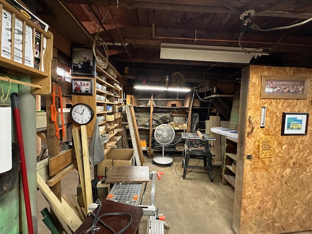 view of storage room