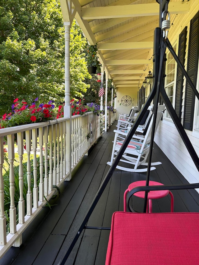 view of wooden terrace