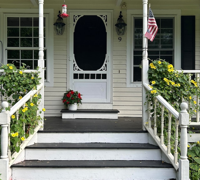 view of exterior entry