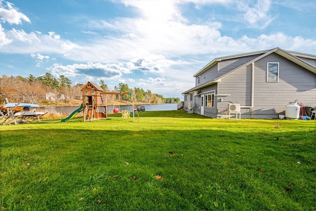 view of yard featuring a playground