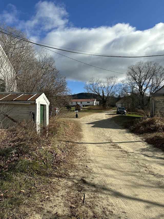 view of road