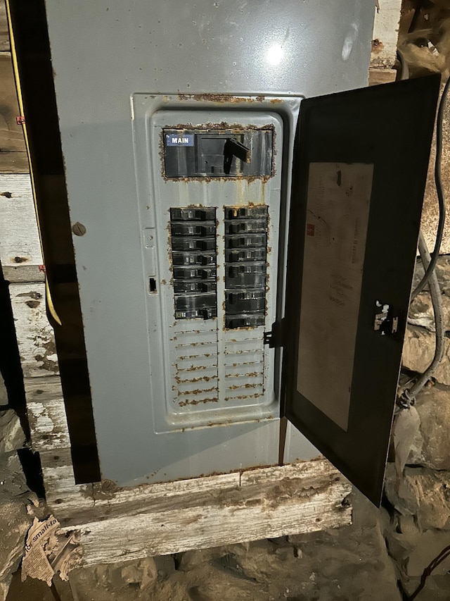 utility room featuring electric panel