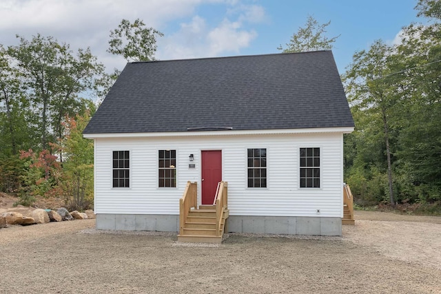 LOT5 Clarks Bridge Rd, Waterboro, ME 04087 - cape cod home featuring entry steps and a shingled roof
