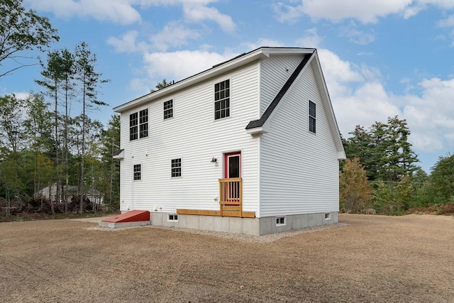 view of back of property