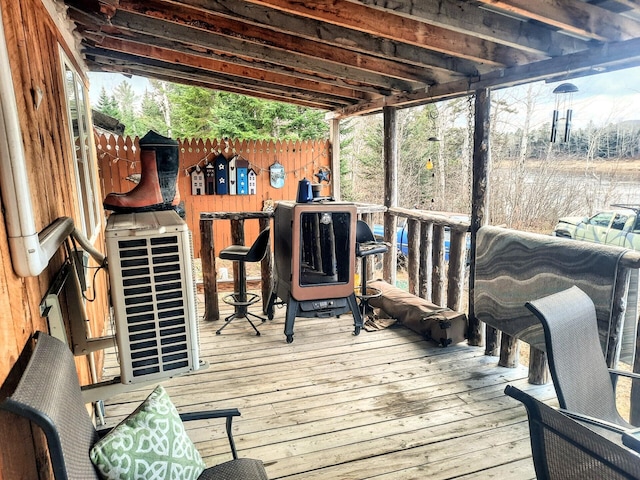 view of wooden terrace