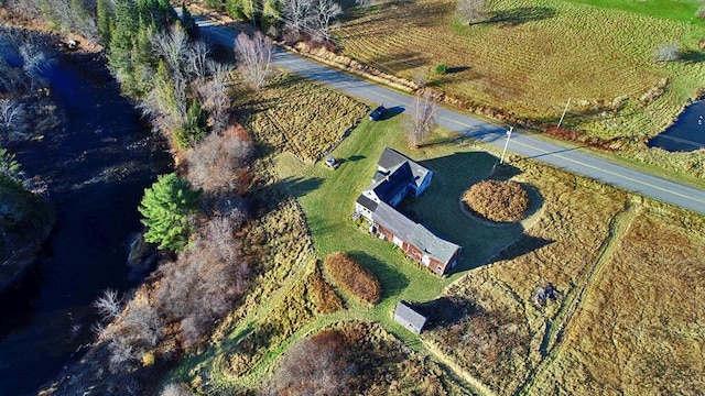 bird's eye view with a rural view