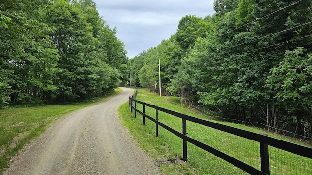 view of road