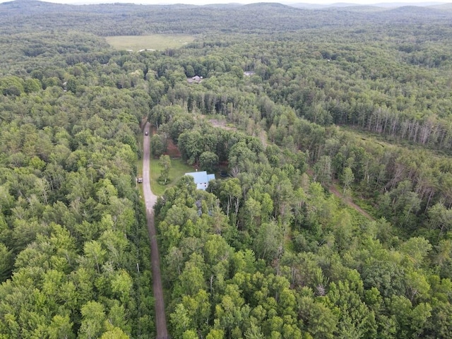 bird's eye view featuring a mountain view