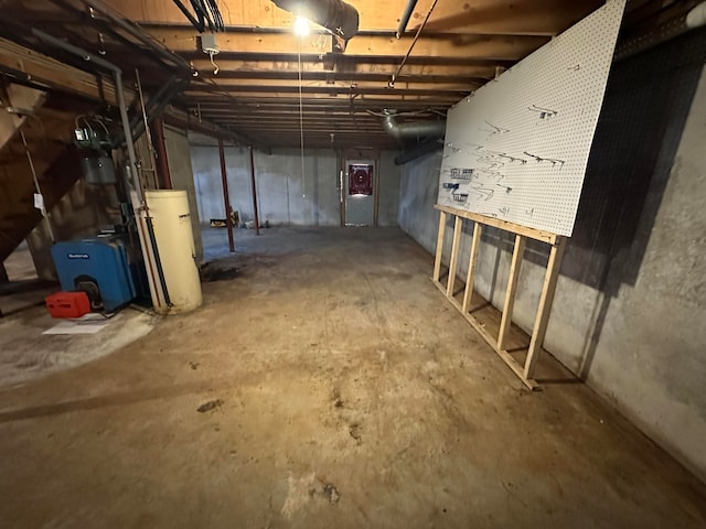 111 Ice Rd, Acton, ME 04001 - basement with gas water heater