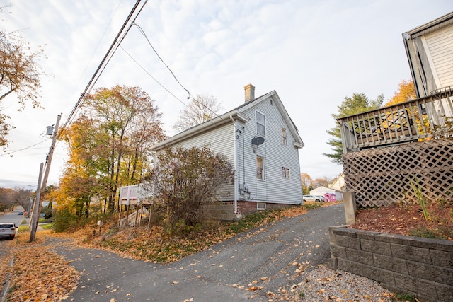 view of side of property